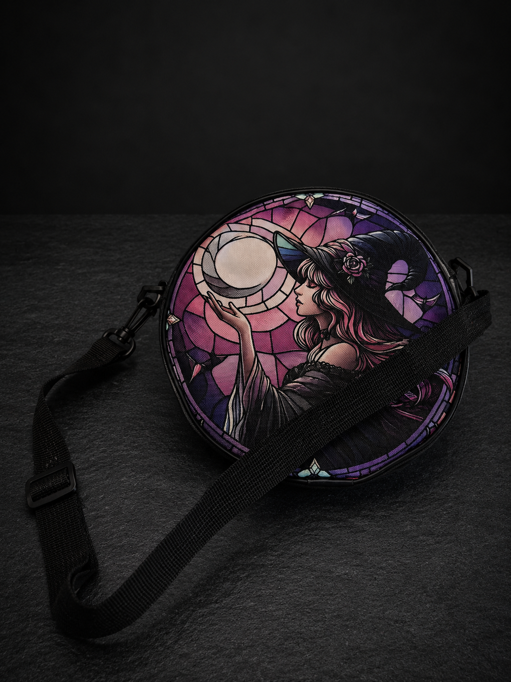 Runde Umhängetasche & Gothic/Witchery Mystery Accessoires Bundles