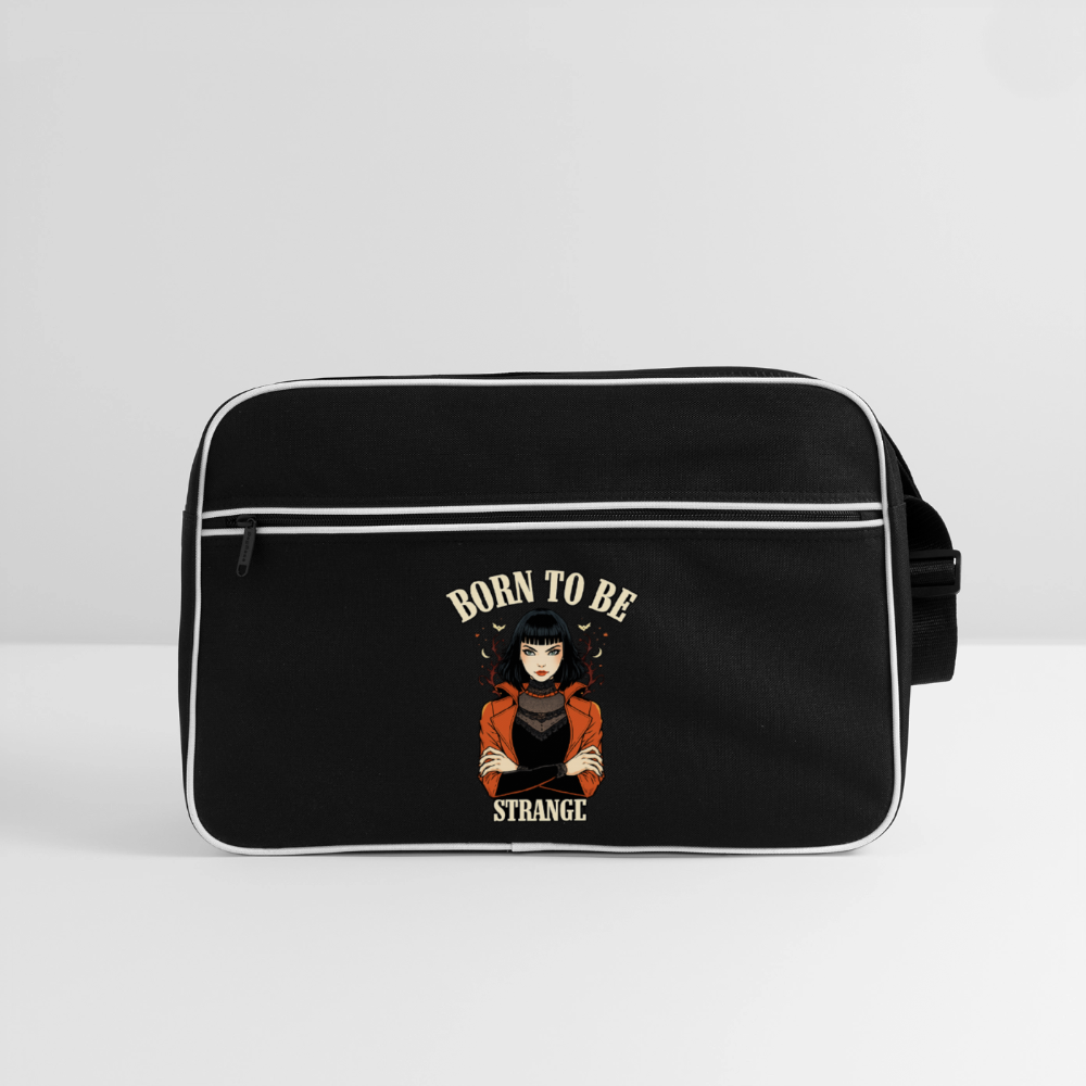 Retro Bag - Born to be Strange - black/white