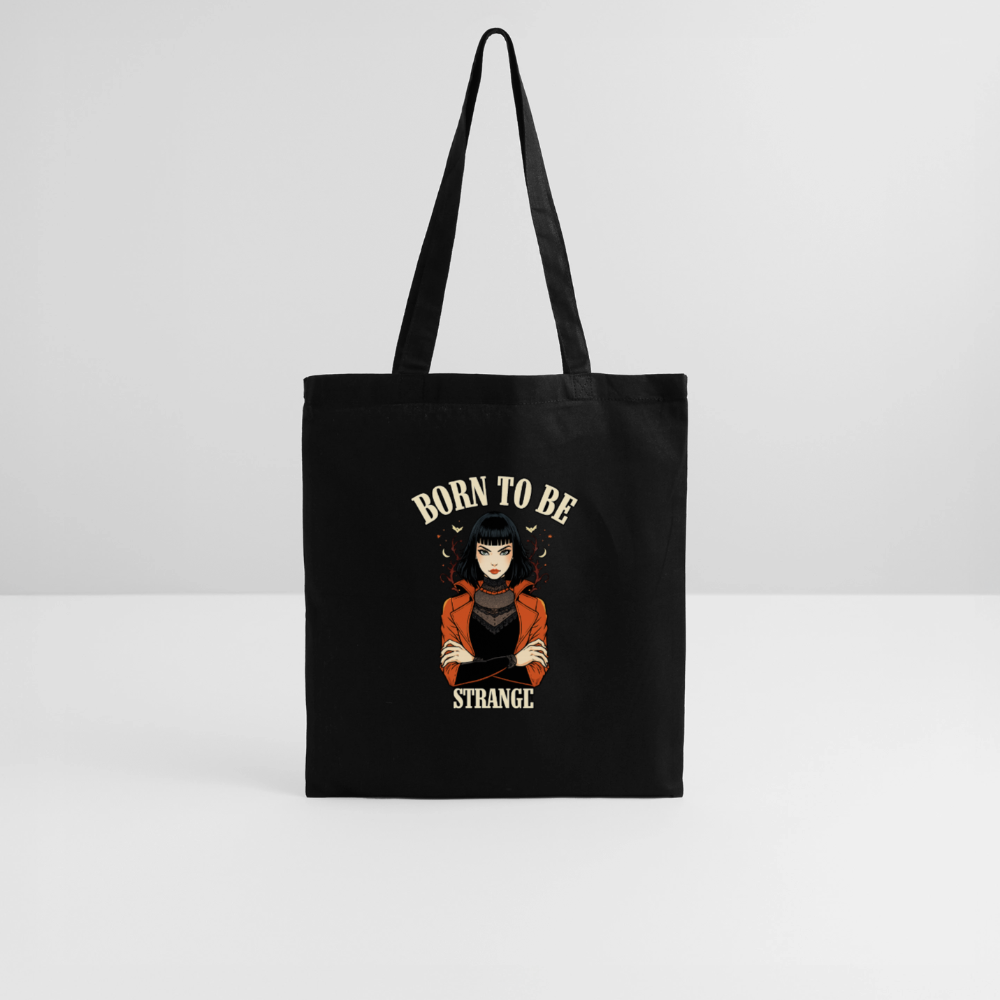 Tote Bag - Born to be Strange - black
