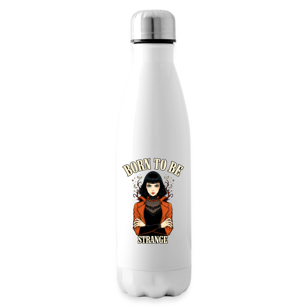 Isolierte Trinkflasche – Born to be Strange - white