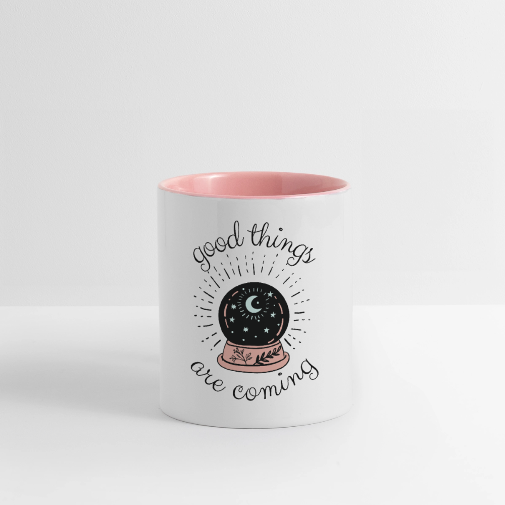 Witchy Kristallkugel - Good things are coming - Tasse - white/pink