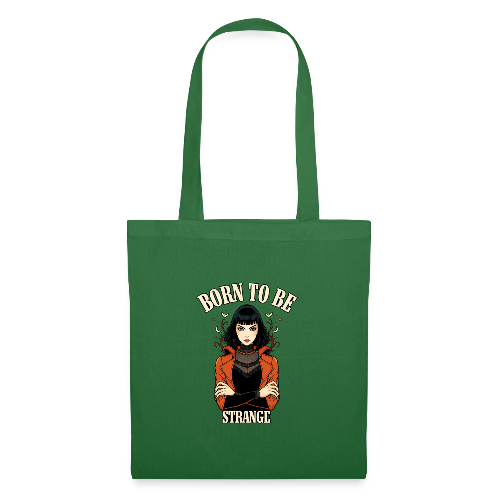 Tote Bag - Born to be Strange - evergreen