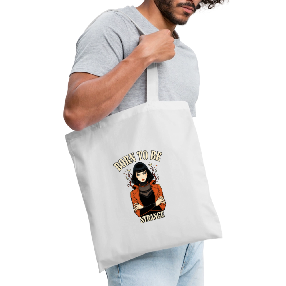 Tote Bag - Born to be Strange - white