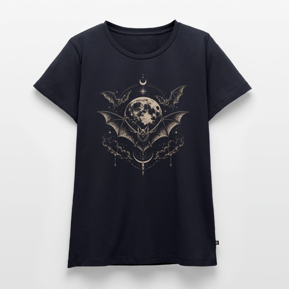 Frauen Premium T-Shirt – Moon Bat Design - navy