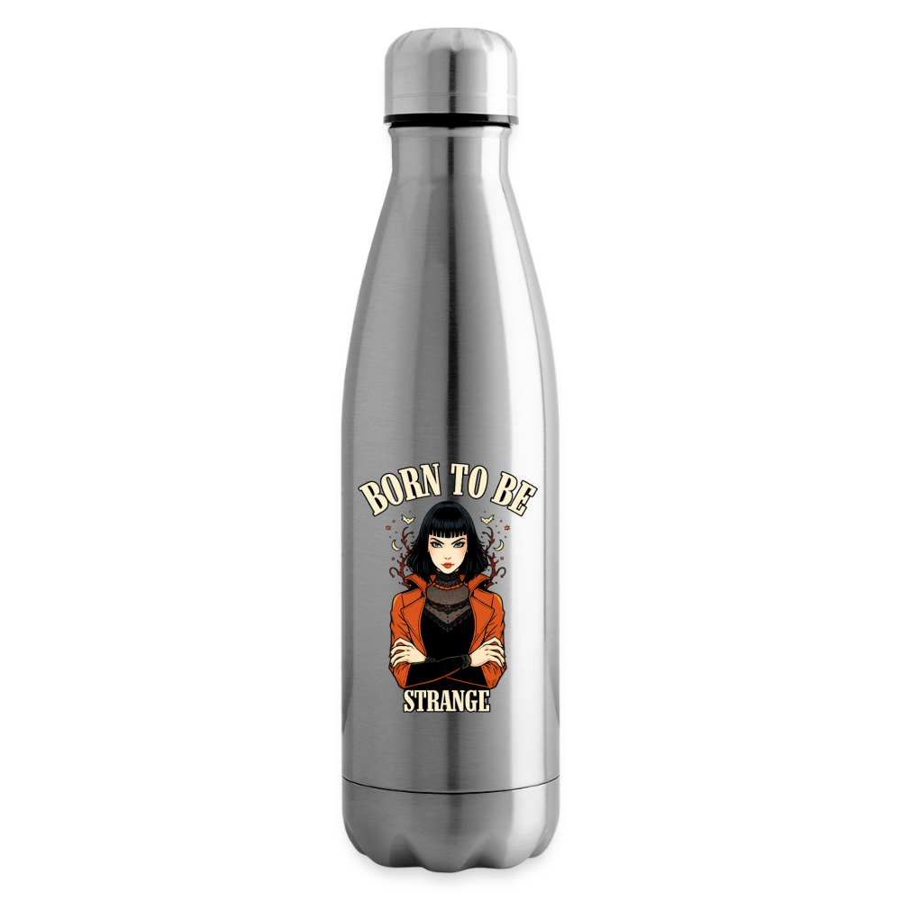 Isolierte Trinkflasche – Born to be Strange - silver