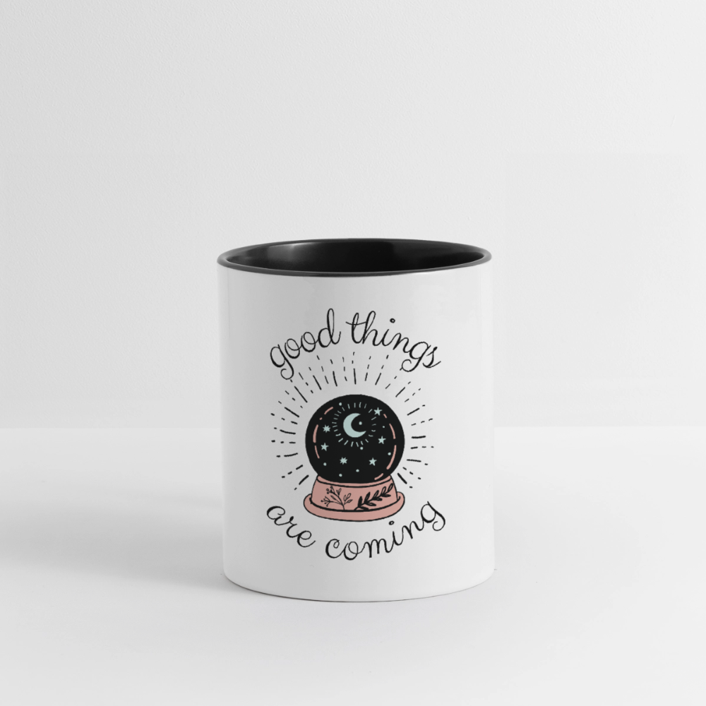 Witchy Kristallkugel - Good things are coming - Tasse - white/black