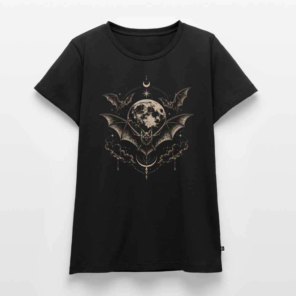 Frauen Premium T-Shirt – Moon Bat Design - black