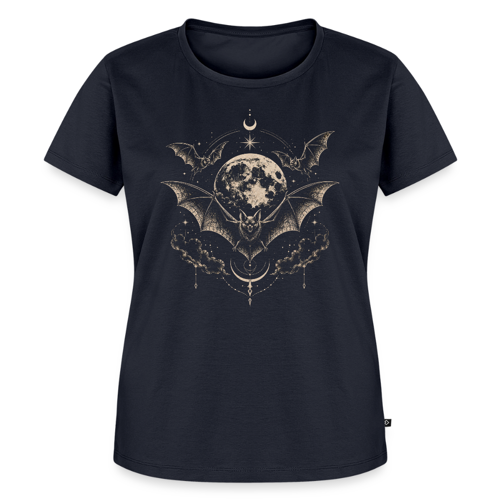 Frauen Premium T-Shirt – Moon Bat Design - navy