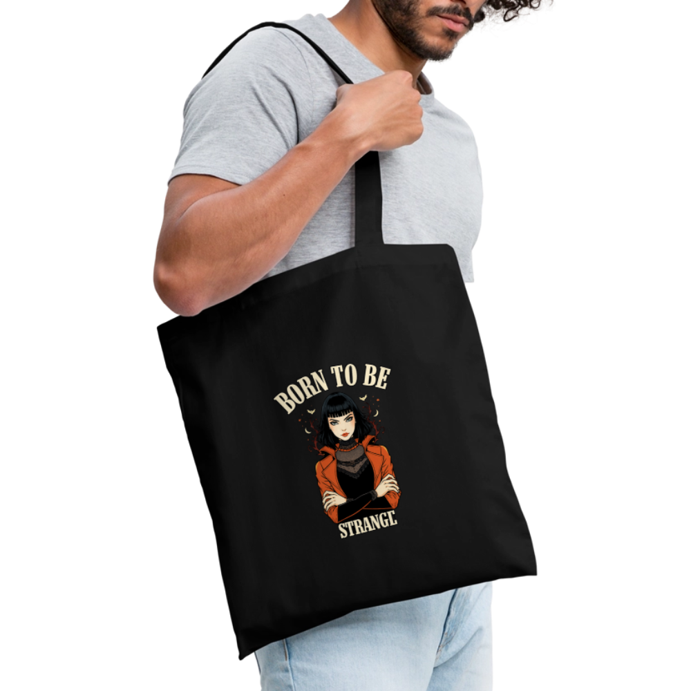 Tote Bag - Born to be Strange - black