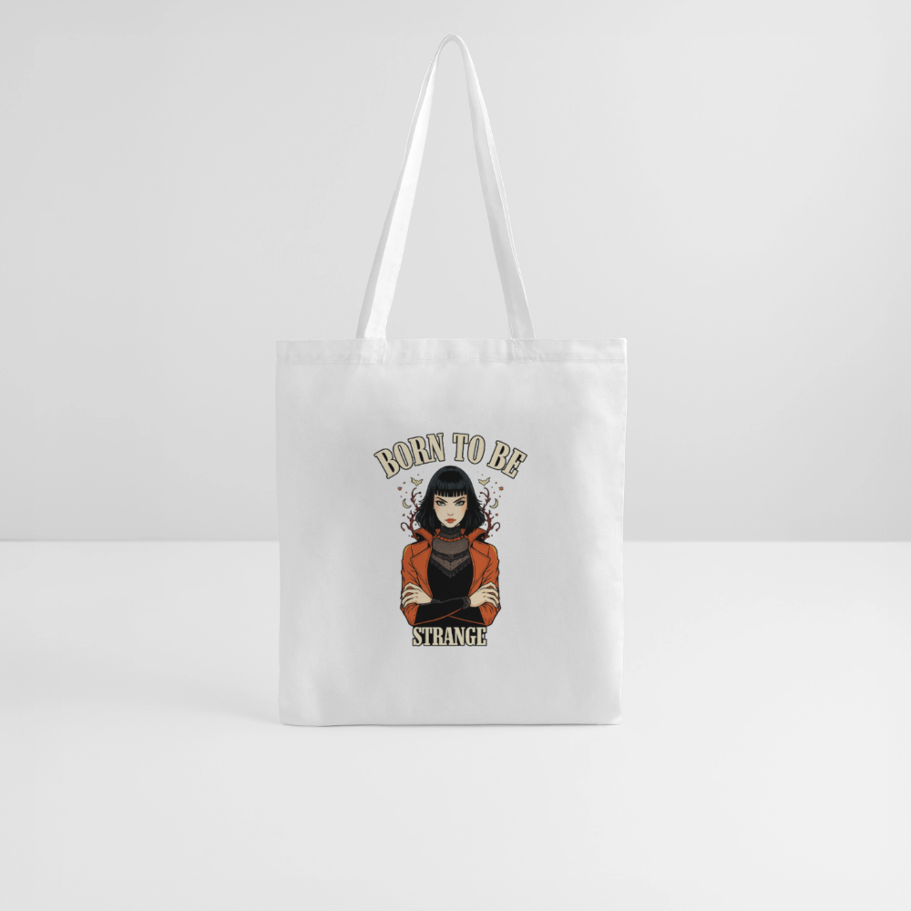 Tote Bag - Born to be Strange - white