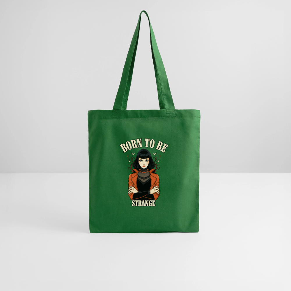 Tote Bag - Born to be Strange - evergreen