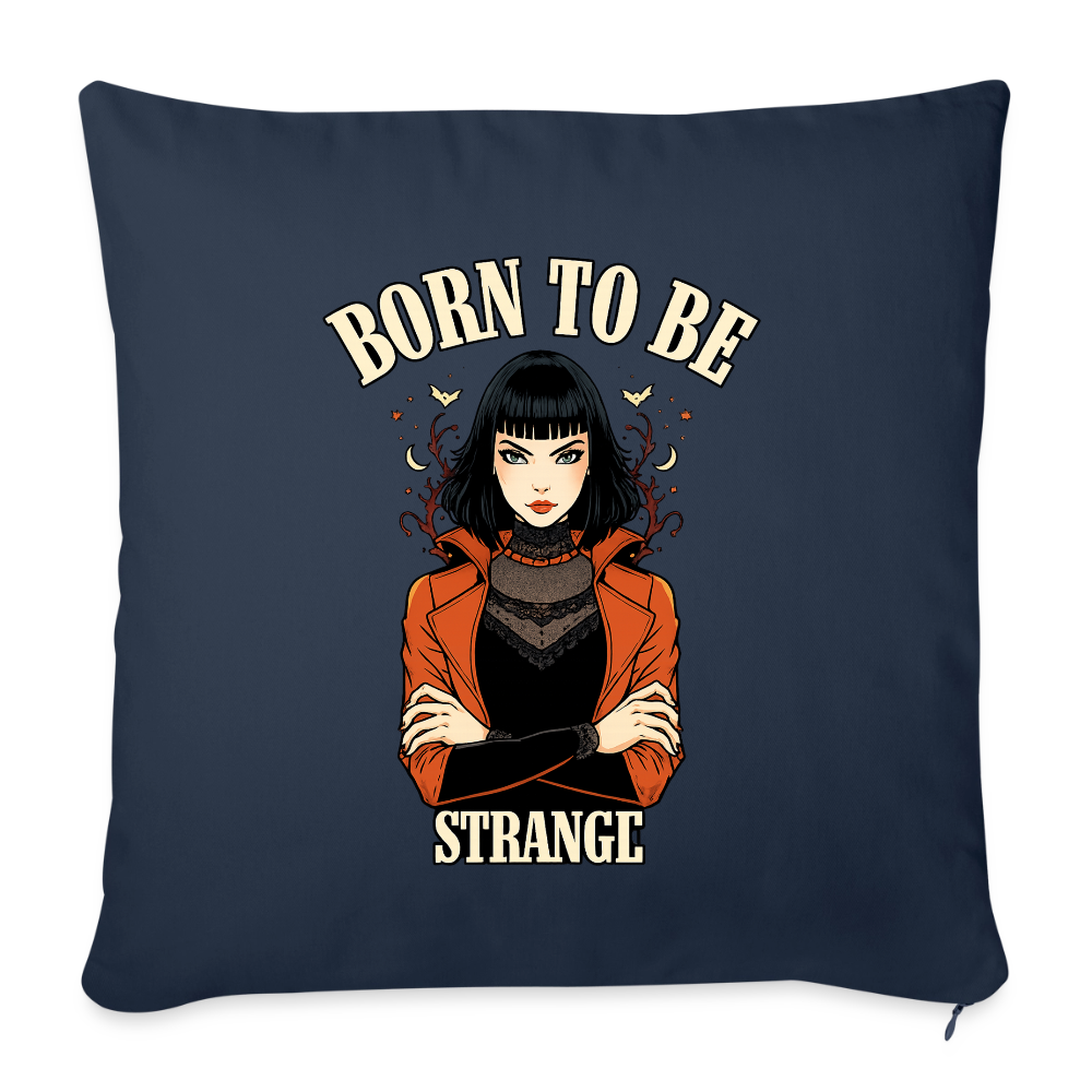 Kissenbezug 45 × 45 cm – Born to be Strange - navy