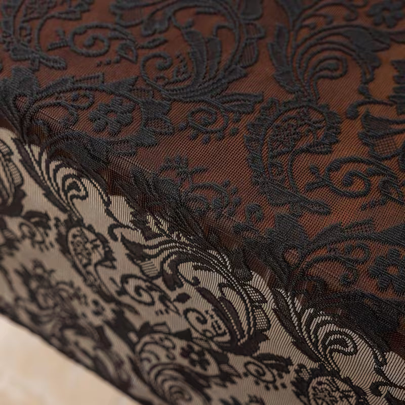 Retro schwarze Spitze Tischdecke