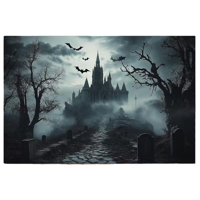 Gothic Schloss Wandteppich – Mystische Wanddekoration 230 × 180 cm