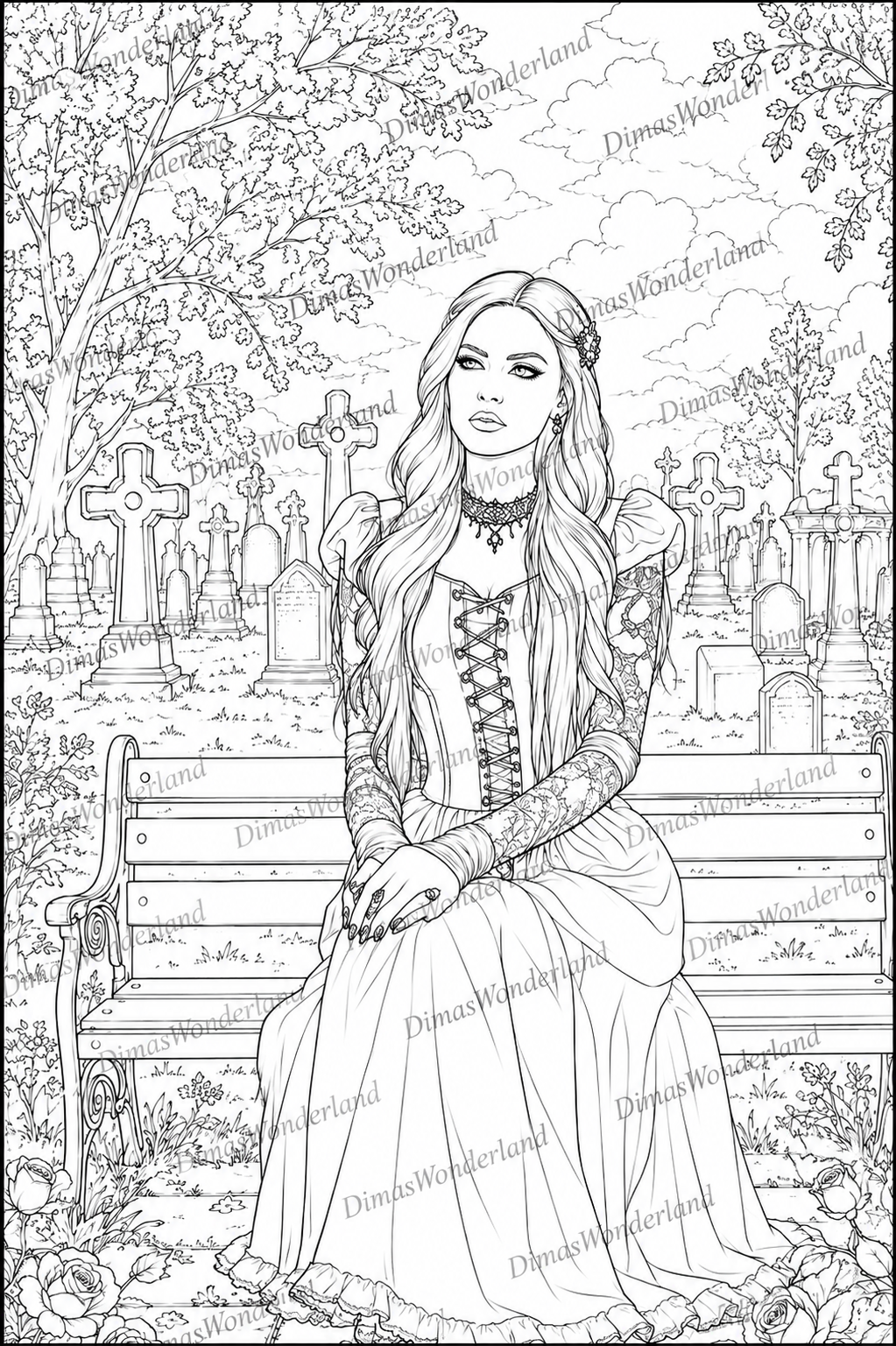Velvety Shadows - The Adult Coloring Book