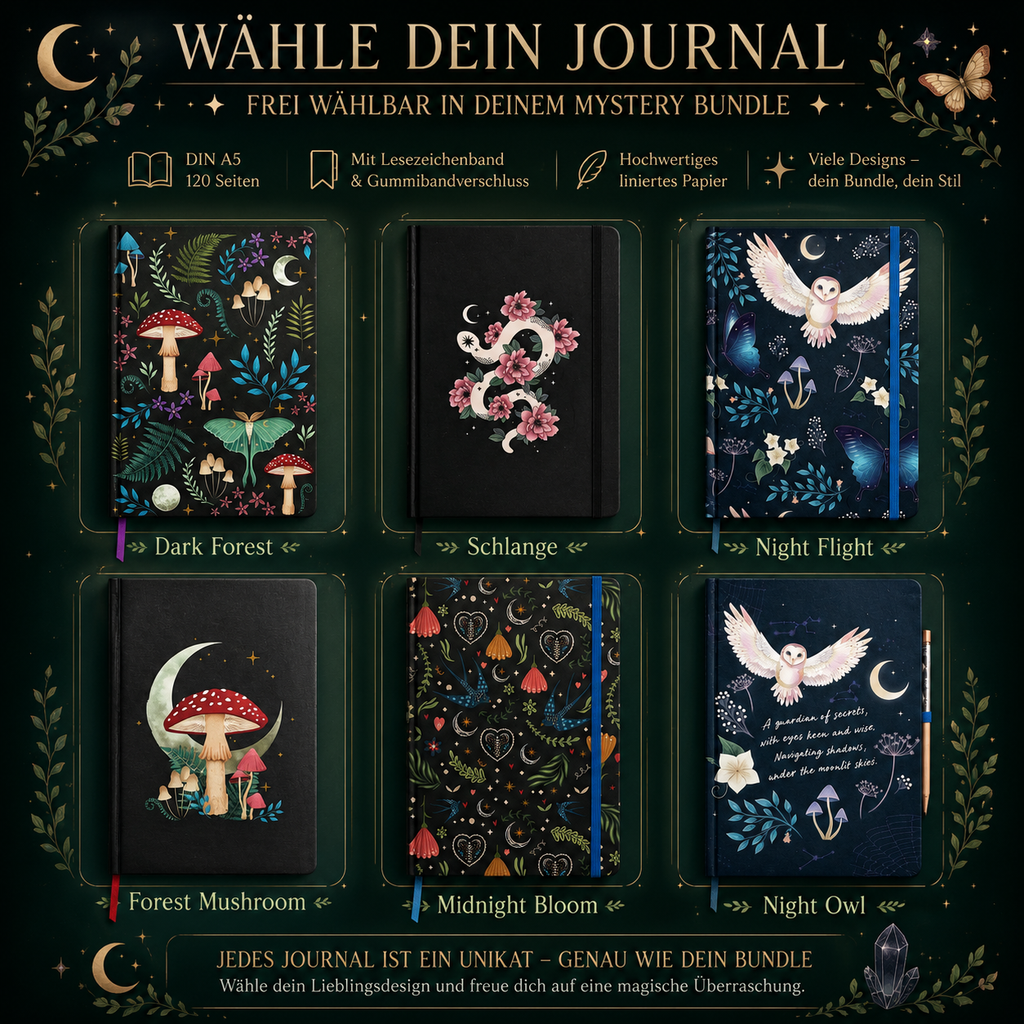 Witchy Book Lover Mystery Bundle: A5-Journal