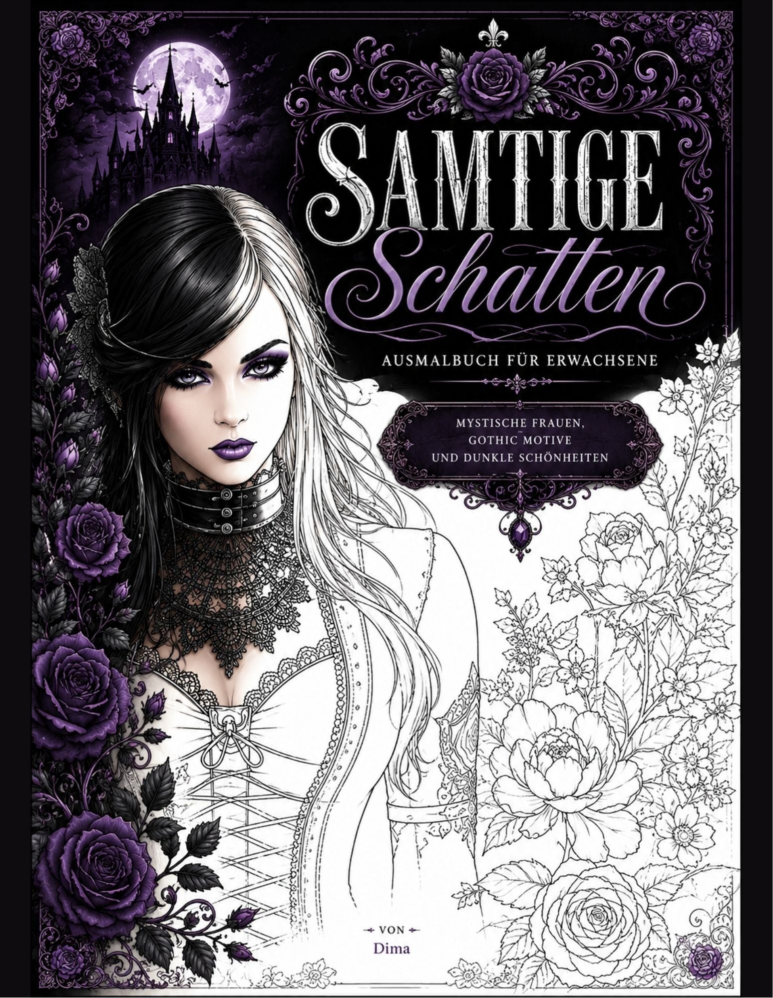 Velvety Shadows - The Adult Coloring Book
