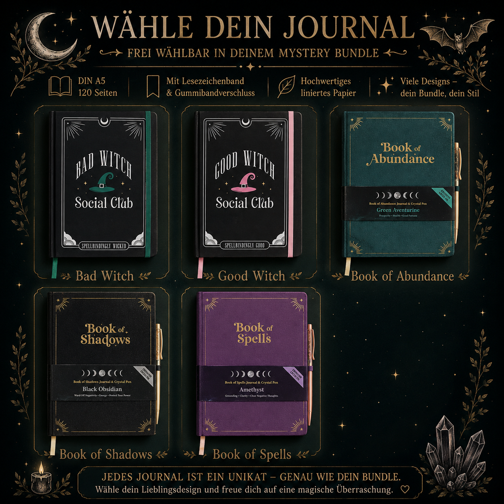 Witchy Book Lover Mystery Bundle: A5-Journal