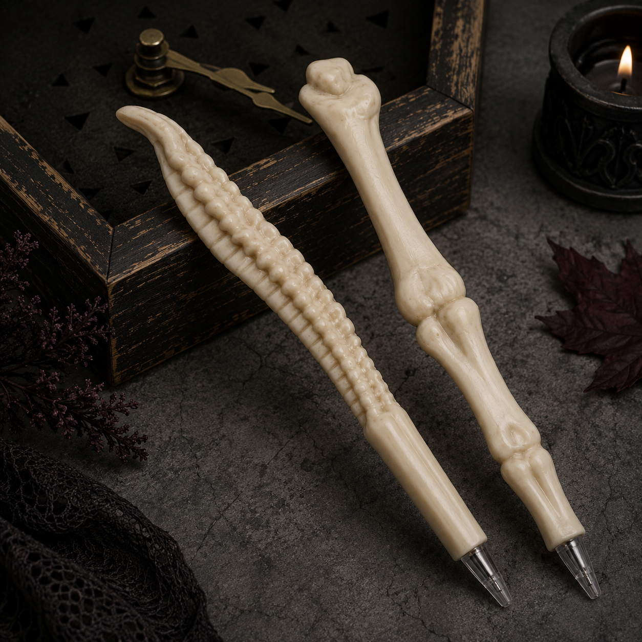 Knochen-Kugelschreiber – Kreativer Gothic-Schreibstift