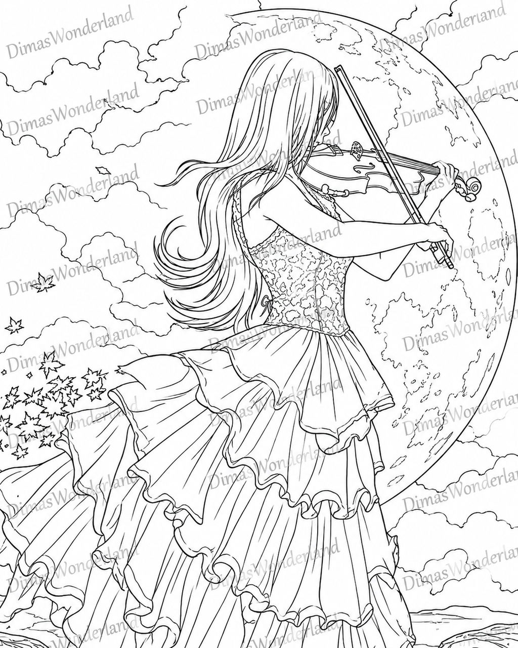 Velvety Shadows - The Adult Coloring Book